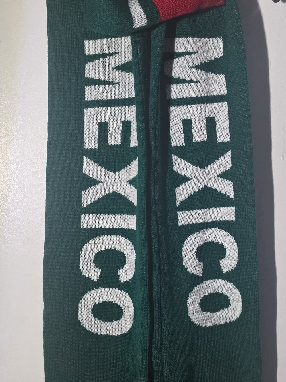Mexico Soccer Scarf Green & White
